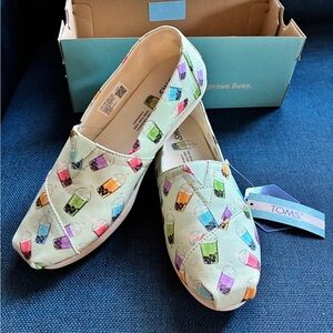 TOMS Boba Print Slip-On Shoes